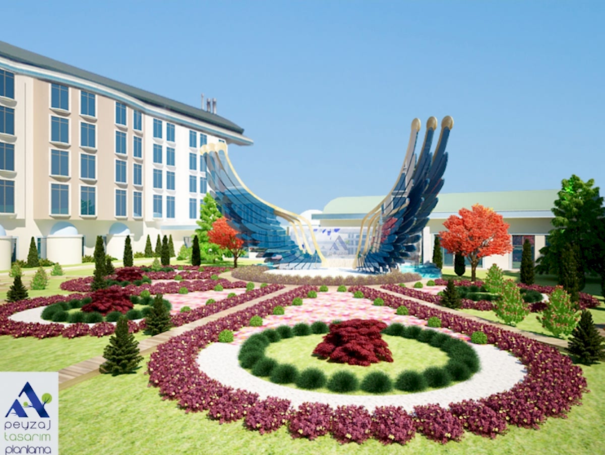 Afyon G�ral Termal Otel - �� Bah�e Tasar�m�