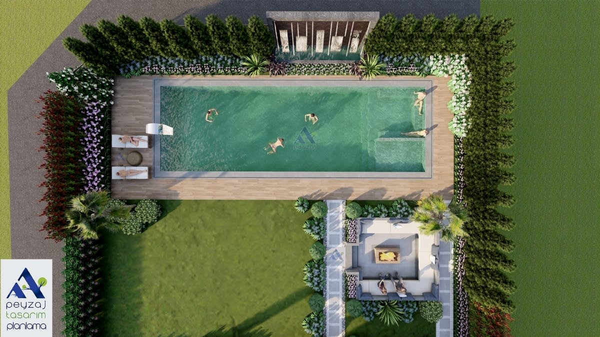 �nder Manisal� Villas� Bah�e Tasar�m�